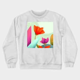 Beautiful Flower Art Crewneck Sweatshirt